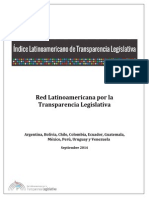 Indice Latinoamericano de Trasparencia Legislativa 2014