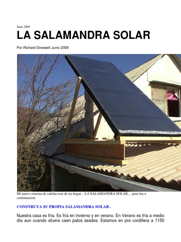 Calefacción Solar Por Colectores de Aire ! | PDF | Caldera | Energía solar, image size:768x1024
