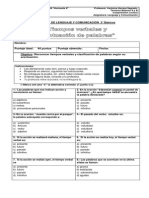 Prueba de Gramática 3° Basicos