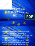 Cetatenia Europeana in Sec XXI