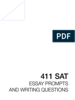 411 SAT Essay Prompts and Writing Questions