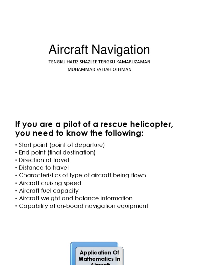 Aircraft Navigation PDF Sine Speed