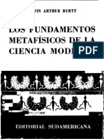 Burt Edwin Arthur Los Fundamentos Metafisicos de La Ciencia Moderna Ed Sudamericana 1960 PDF