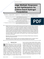 Robust Design Multiple Responses Modeling and Optimization for Microemulsion-based Hydrogel Formulation