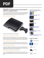 PlayStation 3- Dicas Para Aproveitar Ao Máximo o Console Da Sony