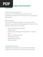 Conveyor Types and Conveyor System