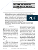 Robust Algorithm for Multiclass Weighted Support Vector Machine