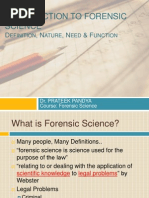 Introduction To Forensic Science: D, N, N & F