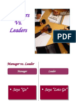 Leaders Vs Managers