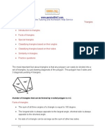 Triangles - Geoemetry Worksheet - SAT Reasoning Test