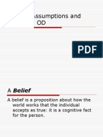 Values, Assumptions and Beliefs in OD