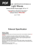 IGCSE 33 LightWaves