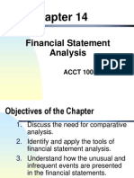 Financial Statement Analysis: ACCT 100