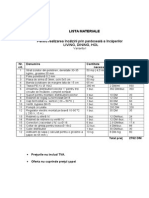 Lista de Materiale 1