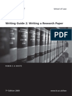Writing Guide Research Paper 2009