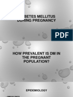 Diabetes Mellitus During Pregnancy