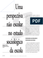 Uma Perpectiva Não Escolar No Estudo Sociológico Da Escola - Marília Sposito