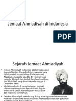 Jemaat Ahmadiyah Di Indonesia