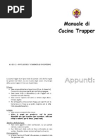 Manuale Di Cucina Trapper (24 Ricette) (by Agesci)