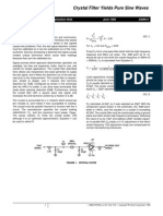 Crystal Filter Yields Pure Sine Waves: Application Note June 1998 AN9815