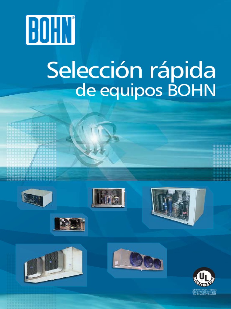 Selección Rápida de Equipos Bohn | PDF | Termodinámica Atmosférica ...