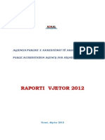 Raporti Vjetor I APAAL 2012