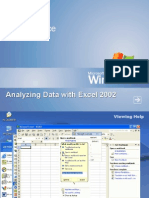 Analyzing Data With Excel 2002