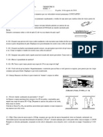 Recuperação de Física Primeira Série 2º Trimestre