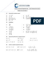 Lista de Exercícios 1