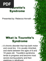 Tourettes Fact Sheet | PDF | Tourette Syndrome | Behavioural Sciences