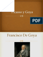 Pablo Picasso y Francisco Goya