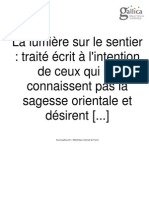 La Lumière Sur Le Sentier PDF