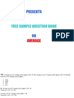 Quantexpert Free Question Bank On Average