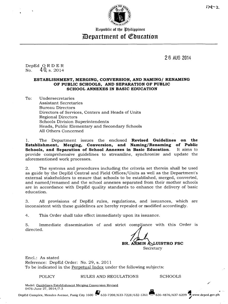 DepEd Order No40 S 2014 PDF
