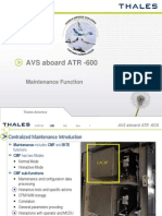 AVS Aboard ATR - 600: Maintenance Function