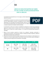 Selección de Calibre en Cables Para Construcción