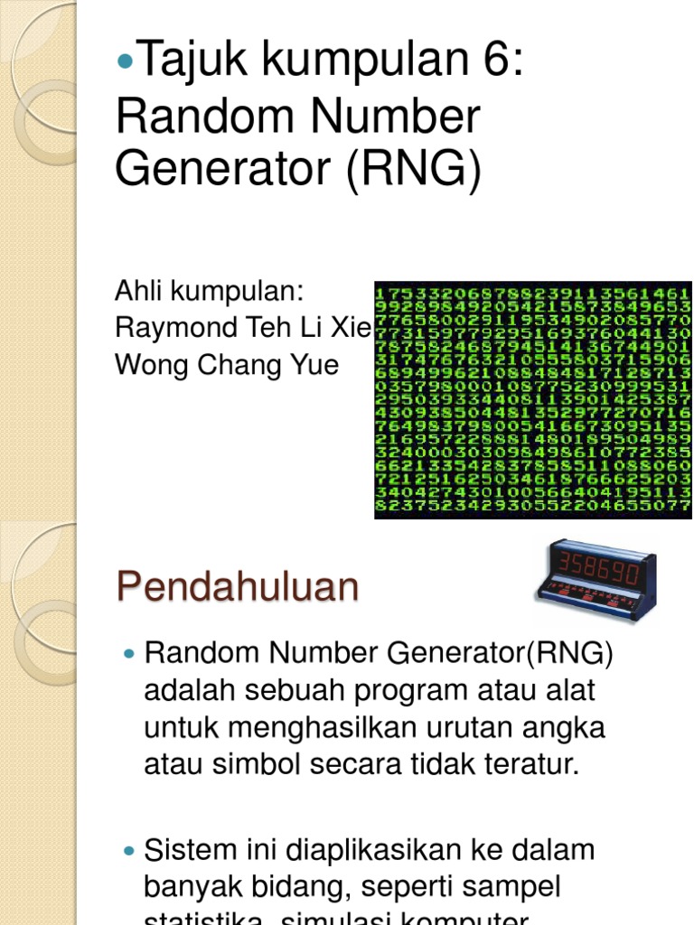Pengenalan dan Aplikasi RNG | PDF