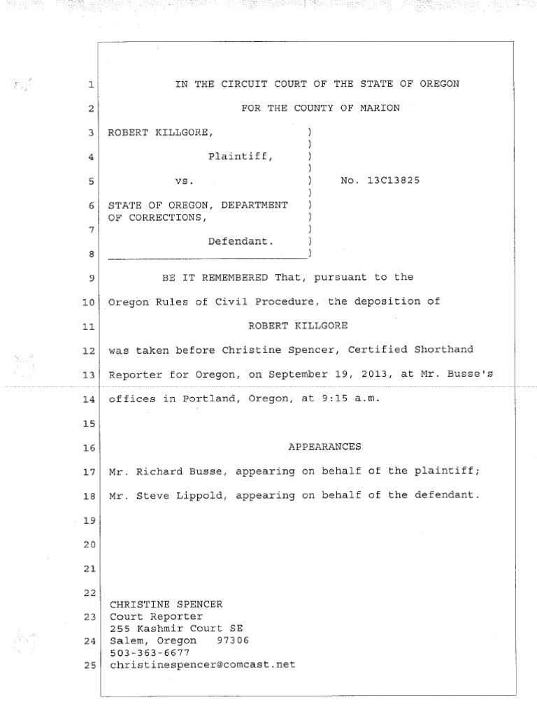 Colette Peters Deposition Transcript | PDF