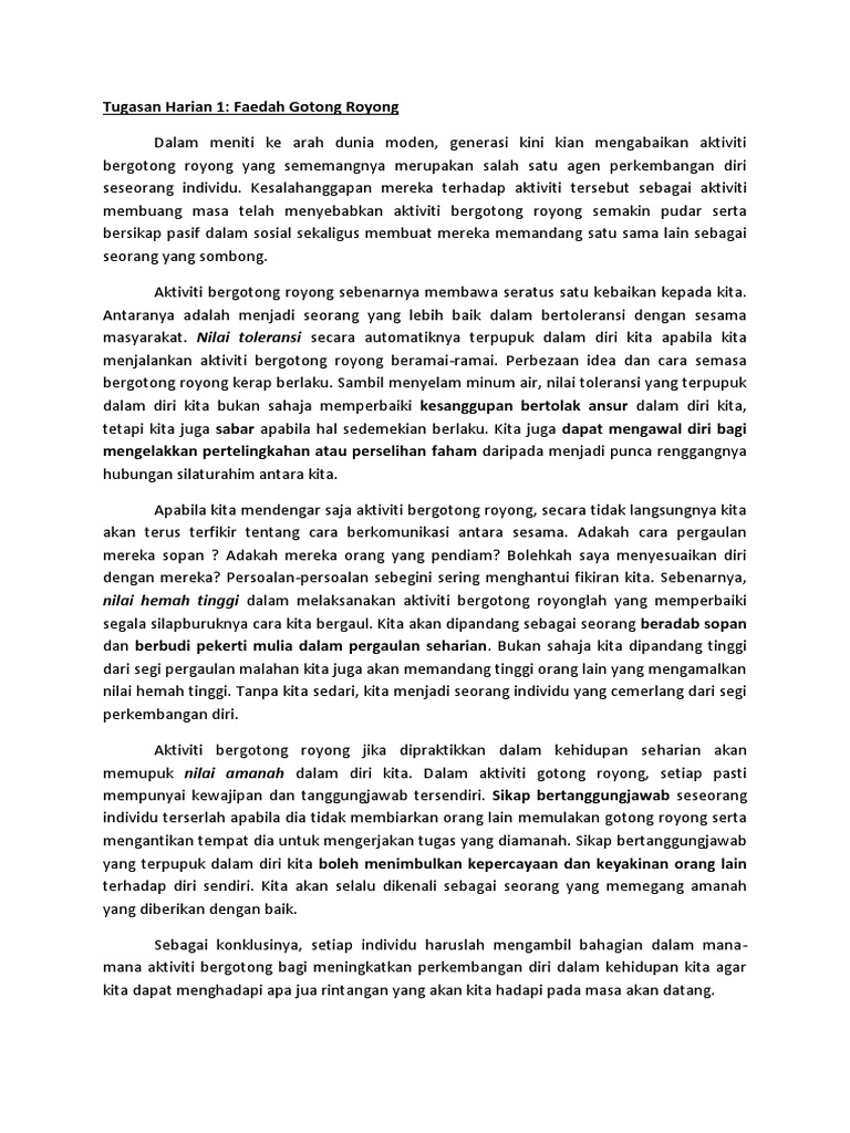 Tugasan Harian Pendidikan Moral Pdf