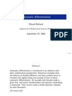 Automatic Differentiation: H Avard Berland