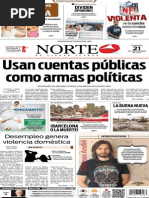 Periódico Norte edición del día 21 de septiembre de 2014