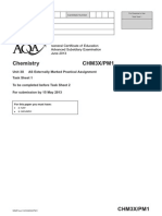 Chemistry CHM3X/PM1: General Certificate of Education Advanced Subsidiary Examination June 2013