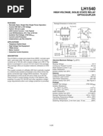 High Voltage, Solid State Relay Optocoupler