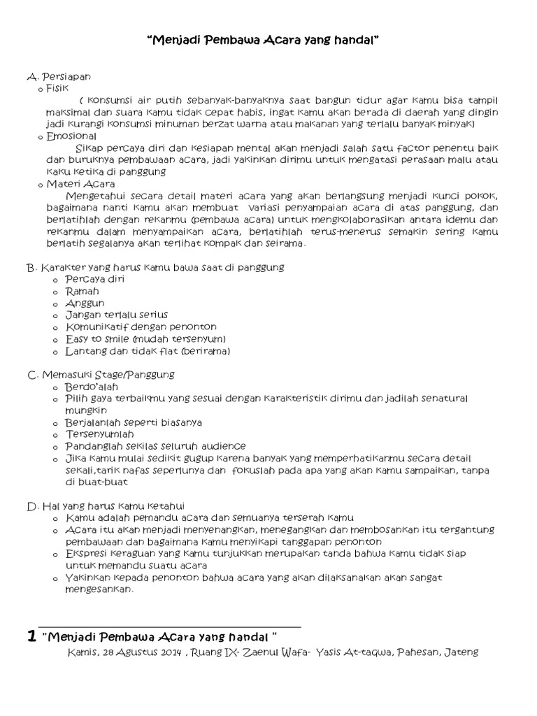 Contoh Teks Pembawa Berita Terbaru 2016 Berbagai Teks