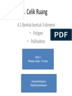 Celik Ruang: 4.1 Bentuk-Bentuk 3-Dimensi - Poligon - Polihedron