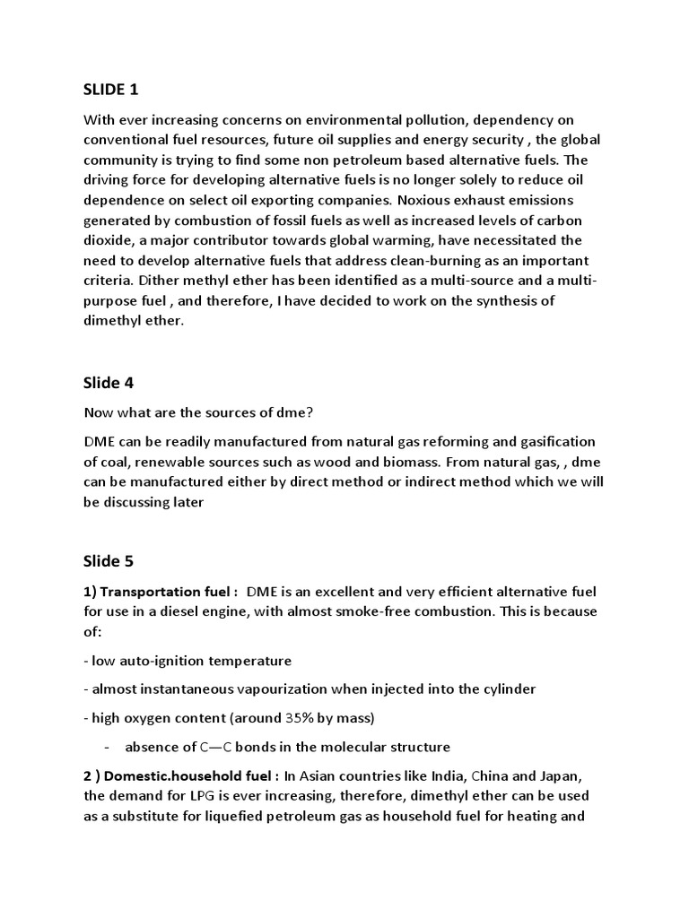 Notes For PDF Alternative Fuel Fuels