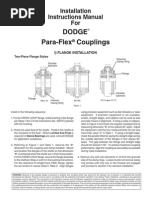 Para-Flex Couplings Dodge: Installation Instructions Manual For