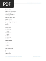 Differential Calculus Formulas