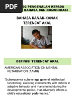 Bahasa Kanakkanak Terencat Akal