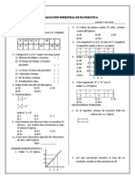 Evualuación Bimestral de Matemática